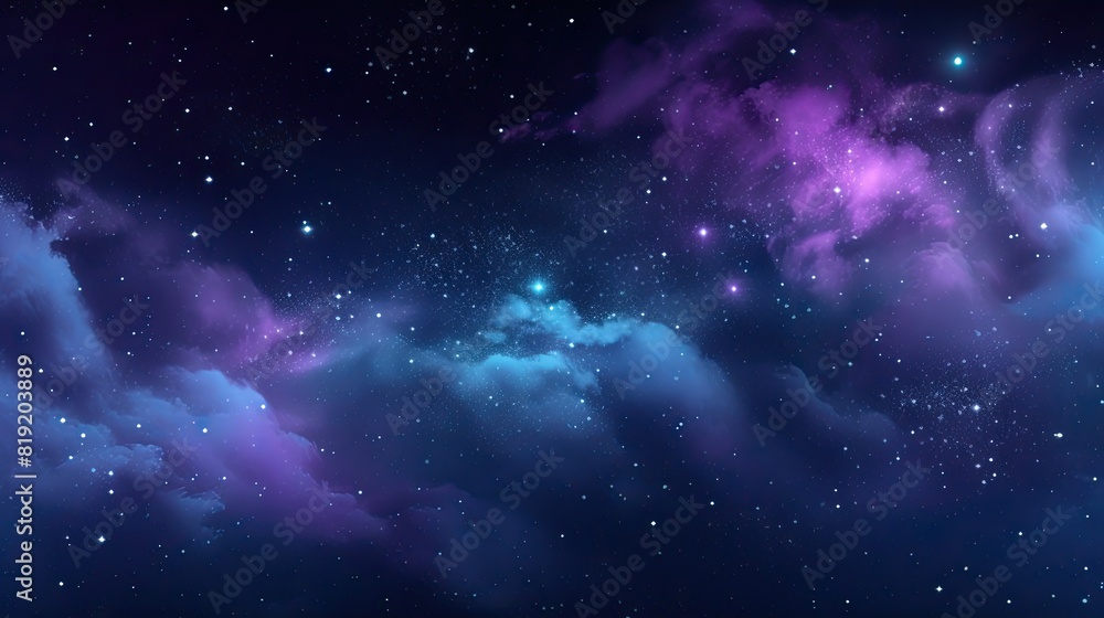 Night sky with stars and nebula, background. Night sky with stars and nebula, background.