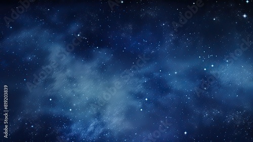 Night dark sky with stars and nebula as a background
