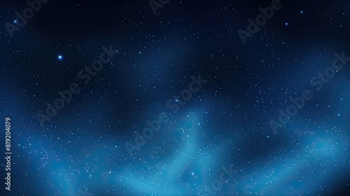 Star field in space many light years far from the Earth and blue sky