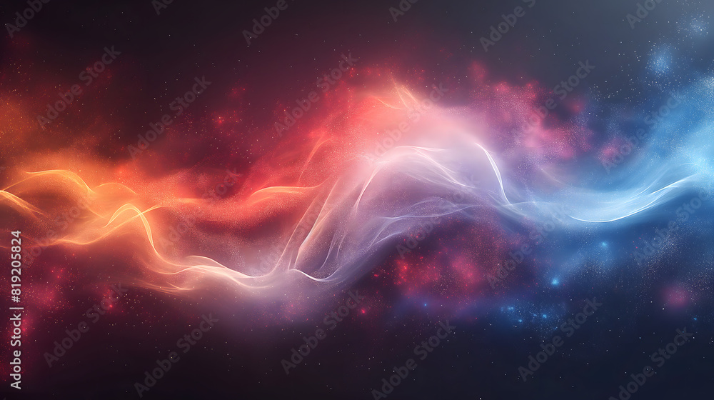 Vibrant Abstract Wavy Design with Colorful Gradient and Sparkles Vibrant Abstract Wavy Design with Colorful Gradient and Sparkles