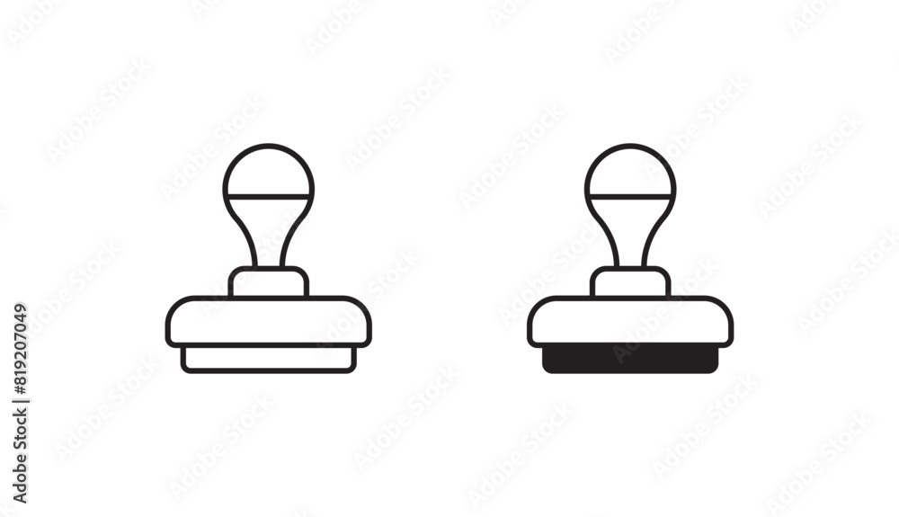 Stamp icon design with white background stock illustration Stamp icon design with white background stock illustration