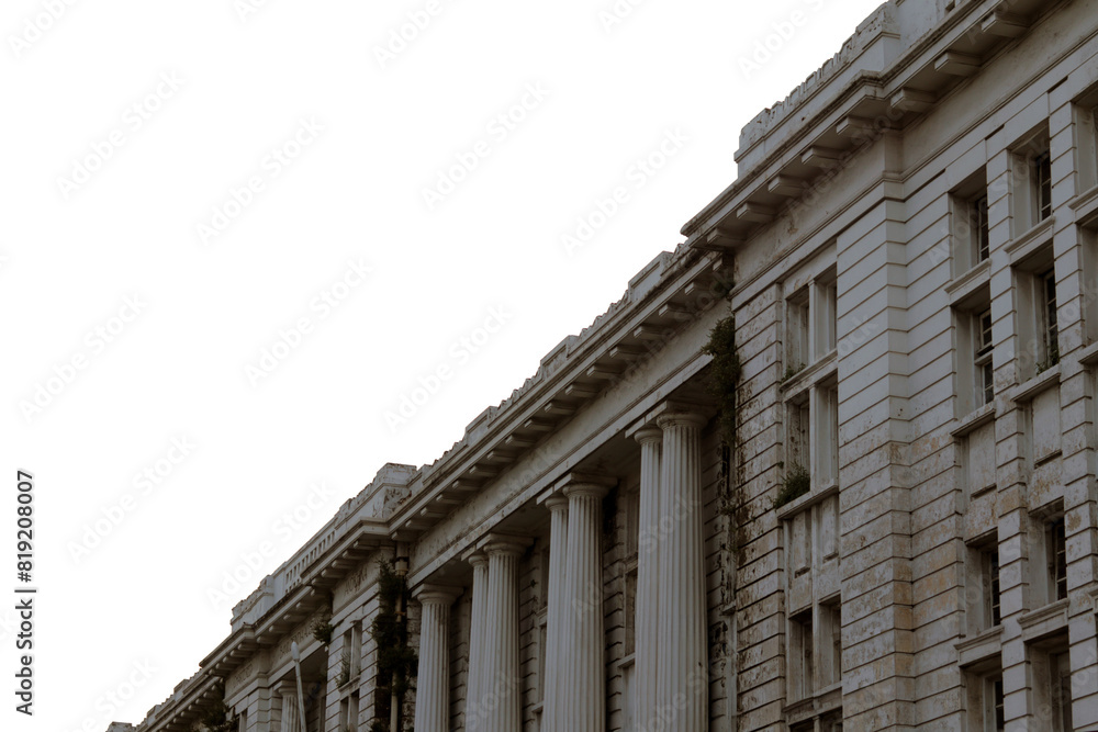 building with Dutch colonial architecture isolated on a transparent background building with Dutch colonial architecture isolated on a transparent background