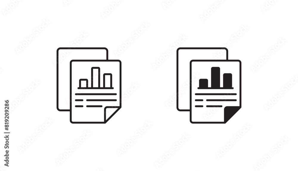 Chart icon design with white background stock illustration Chart icon design with white background stock illustration