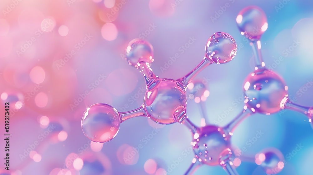 molecule model. Scientific research in molecular chemistry Science background molecule model. Scientific research in molecular chemistry Science background