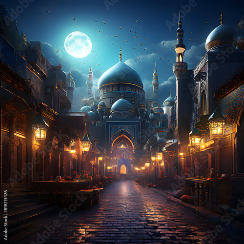 Ramadan as an Arabic holiday, ai-generatet photo