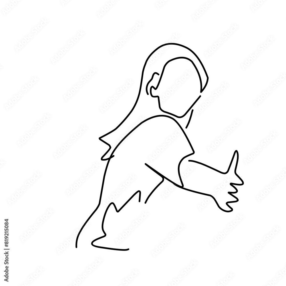 Continuous one line drawing Labor Day Continuous one line drawing Labor Day