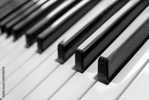 Close-up of piano keys 
