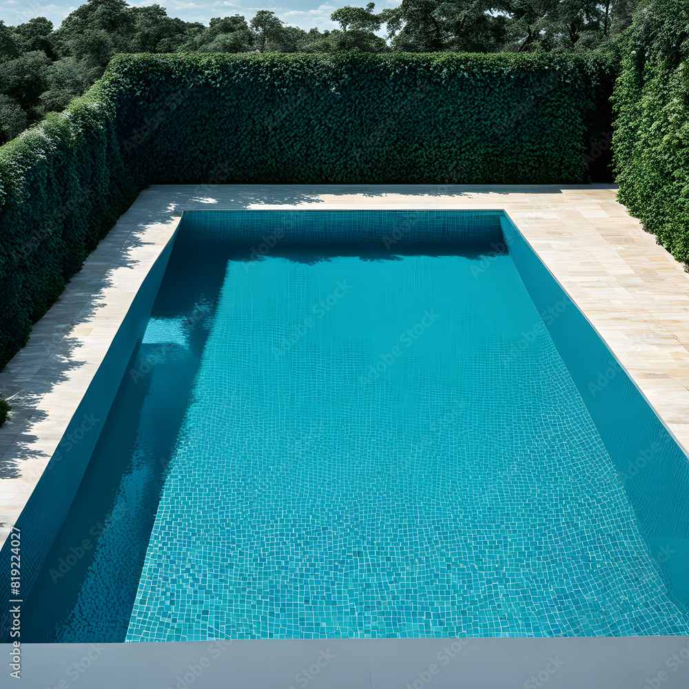 large elegant swimming pool, ai-generatet