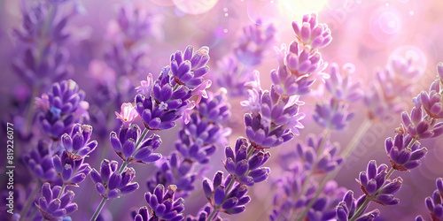 Aromatic Lavender Bouquet Dance in Summer Breeze