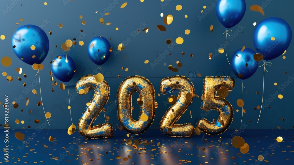 new year numbers 2025 from balloons, golden balls 2025, white background, New Year balloons for background new year numbers 2025 from balloons, golden balls 2025, white background, New Year balloons for background