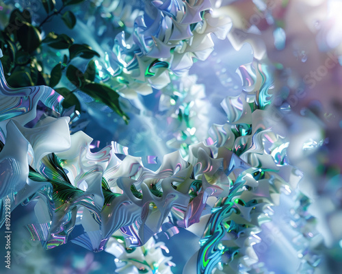 Surreal digital worlds bloom, cybernetic DNA reshaped by 3D converters