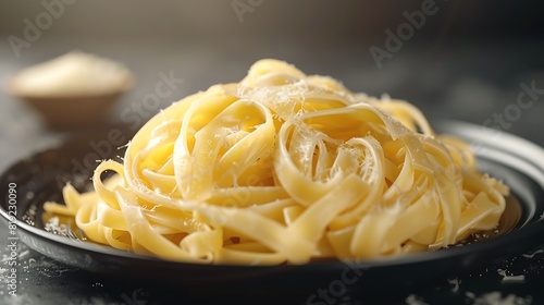 Savory and Realistic Plate of Pasta Exquisitely Captured in HD 8K for Food Photography Enthusiasts
