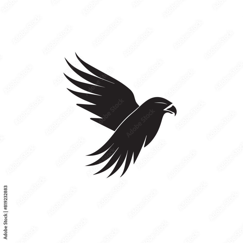 Fototapeta premium Falcon in cartoon, doodle style. Image for t-shirt, web, mobile apps and ui. Isolated 2d vector illustration in logo, icon, sketch style, Eps 10. AI Generative