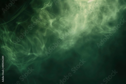 Dark, blurry, simple background, green abstract background gradient blur, Studio light - generative ai