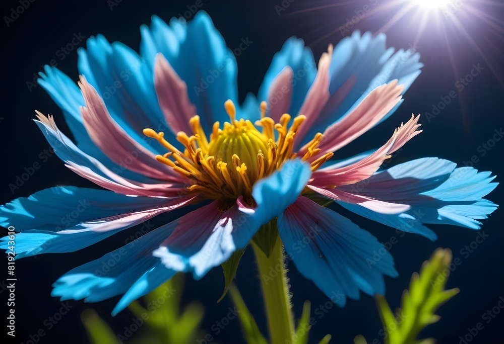 Obraz premium Coreopsis flower closeup Realistic Light understand sun light significantly summer season flower concept