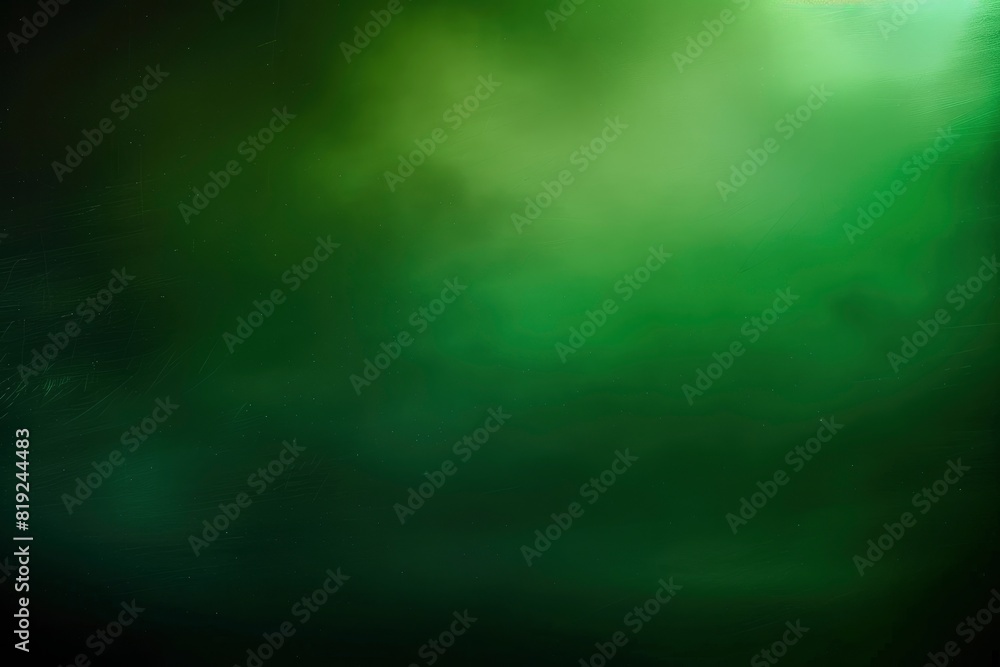 Dark, blurry, simple background, green abstract background gradient blur, Studio light - generative ai