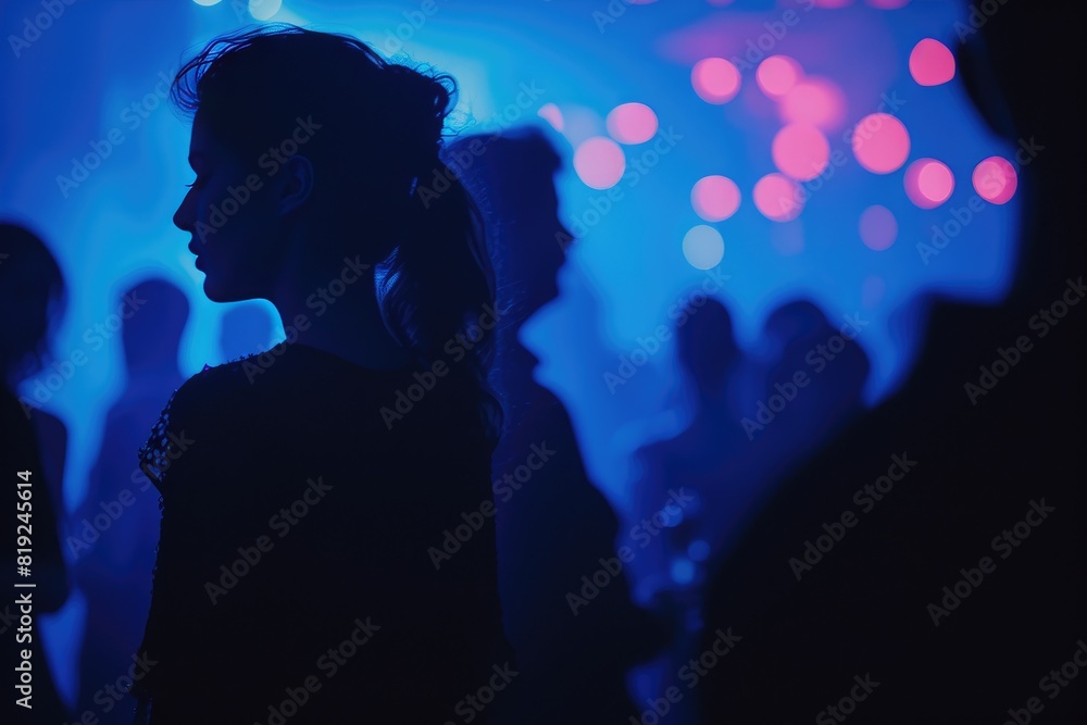 Urban Party Scene: Shadows in the Nightclub