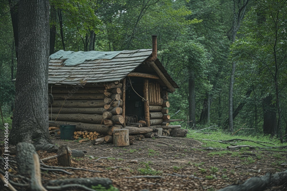 Rustic Cabin Crafted by Wilderness Expert Rustic Cabin Crafted by Wilderness Expert