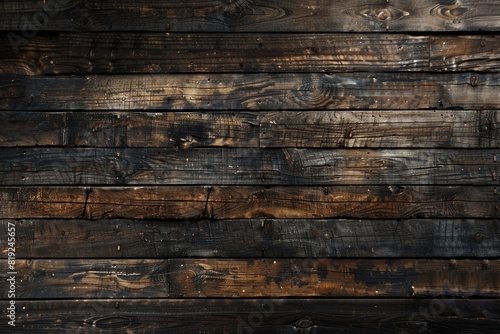 Wood Background Grunge. Dark Wooden Surface Texture for Background Design