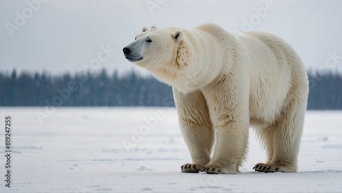 Polar bear in the snow © Talha