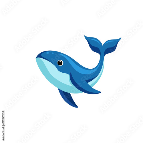 whale vector illustration 