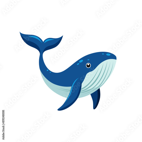 whale vector illustration 