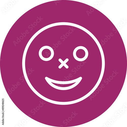 emoji smile Flat Icon Design
