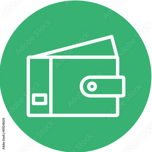 Wallet Flat Icon Design