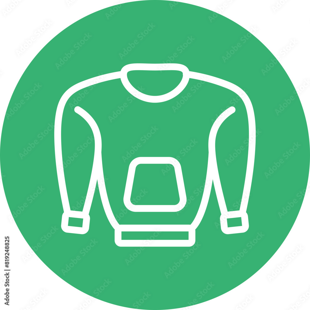 Pull Over Flat Icon Design Pull Over Flat Icon Design