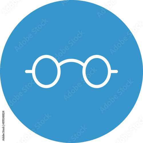 Reading Glasses Flat Icon Design