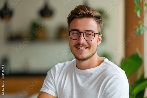 Smiling Caucasian Financial Planner in Approachable Style