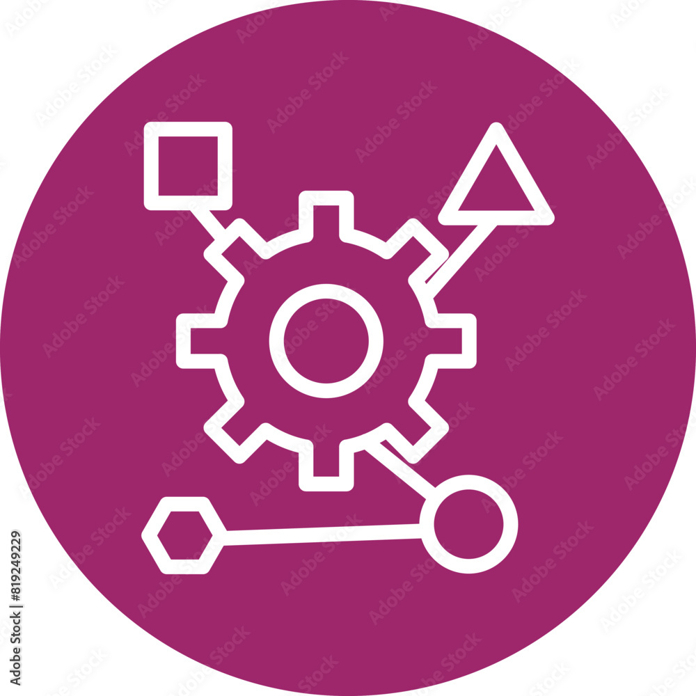 Schema Markup Line White Circles Multi Colors Icon Design Schema Markup Line White Circles Multi Colors Icon Design