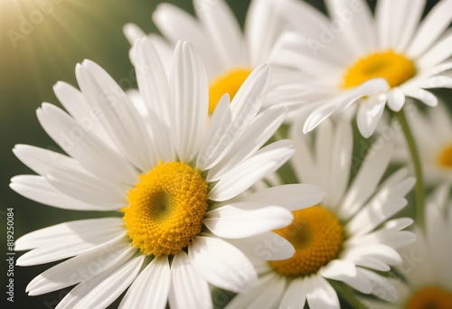 Daisies flower closeup Realistic Light understand sun light significantly summer season flower concept