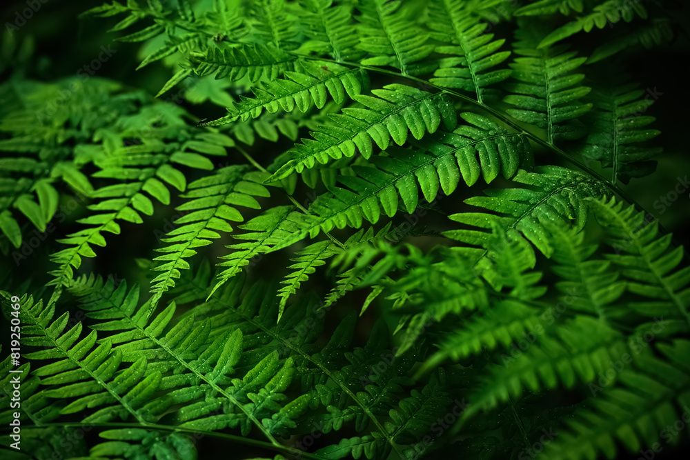 Midsummer Day background. Lush Green Ferns Midsummer Day background. Lush Green Ferns