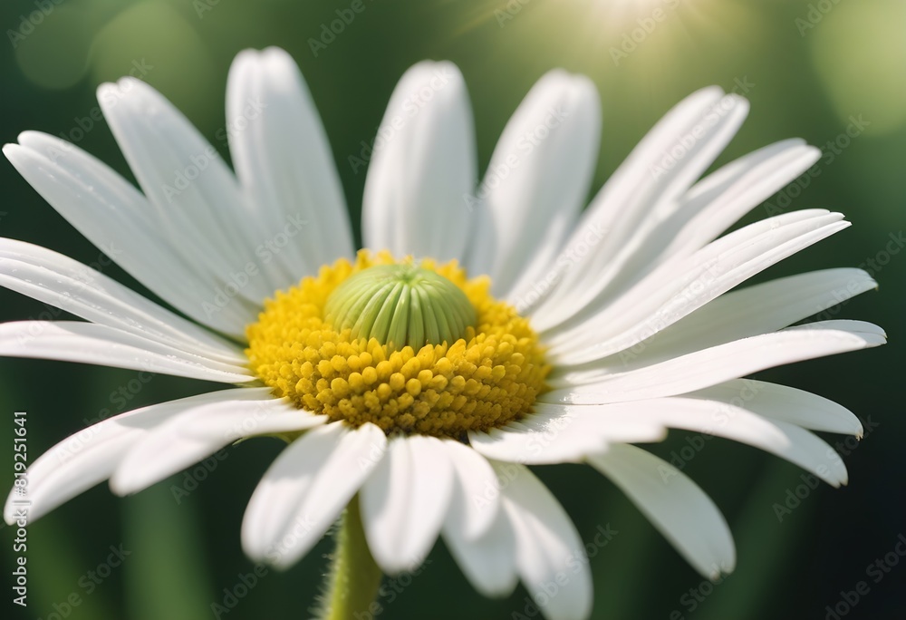 Fototapeta premium Daisies flower closeup Realistic Light understand sun light significantly summer season flower concept