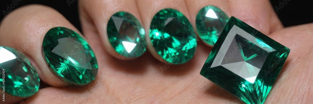 Fototapeta premium carved emeralds
