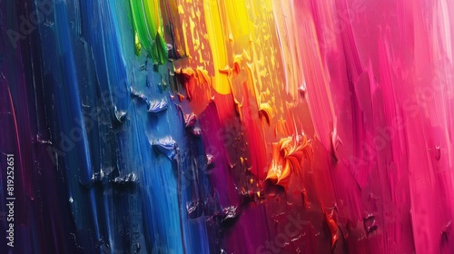 Wallpapers that show a mix of rainbow colors in the form of brushstrokes or paint splashes. It gives off a feeling of art