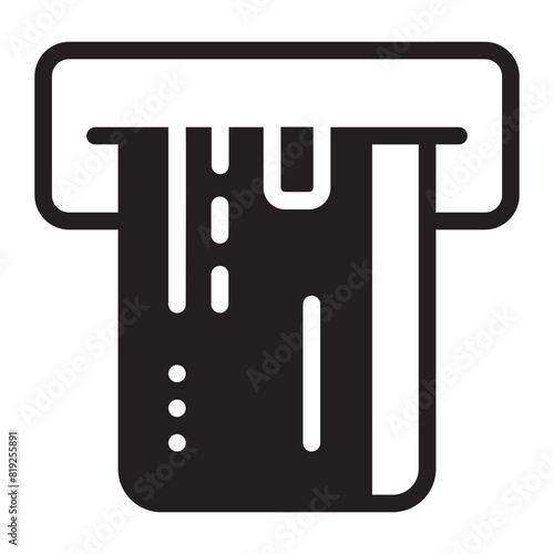 atm machine glyph icon