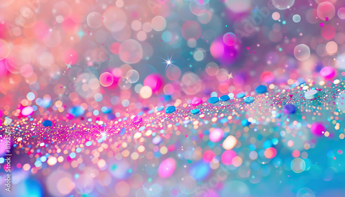 Abstract Background with Sparkling Glitter - Add a touch of glamour with this abstract background featuring sparkling glitter, perfect for creating a festive and celebratory look © Lila Patel