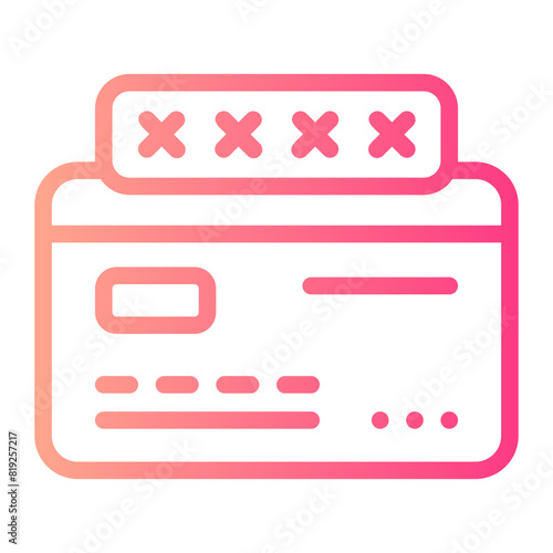 password gradient icon