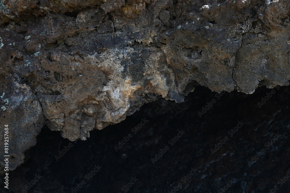 Calcium, iron and sulfur leeching from lava