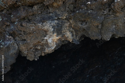 Calcium, iron and sulfur leeching from lava