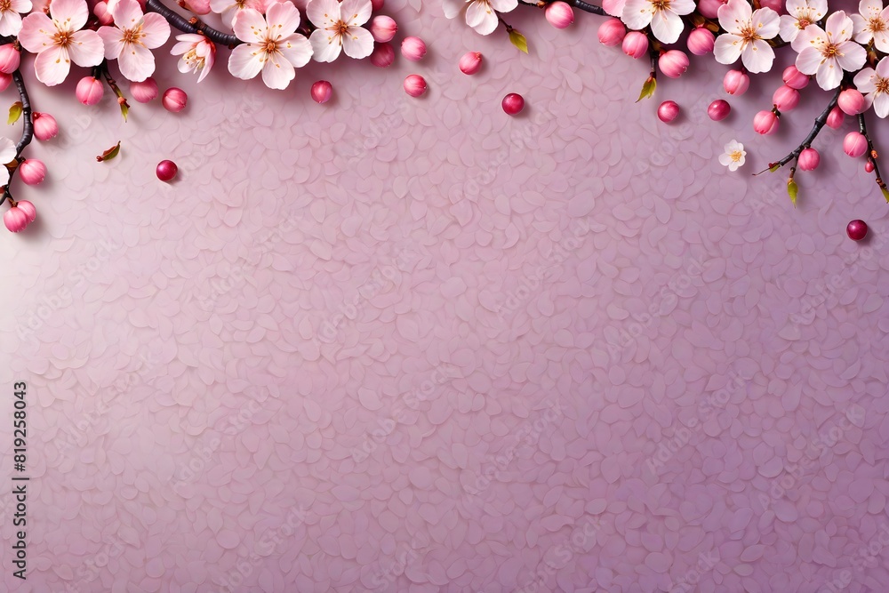 Desktop background, cherry blossoms, Japanese cherry branch, pink sakura on a pink background. Desktop background, cherry blossoms, Japanese cherry branch, pink sakura on a pink background.