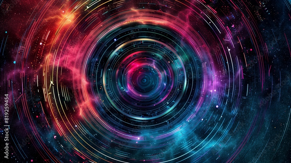 Obraz premium abstract background with circles
