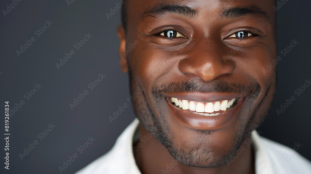A captivating portrait showcasing the confidence and charm of a man with dazzling, white teeth, radiating vitality and charisma as he smiles brightly for the camera, exuding warmth and positivity A captivating portrait showcasing the confidence and charm of a man with dazzling, white teeth, radiating vitality and charisma as he smiles brightly for the camera, exuding warmth and positivity