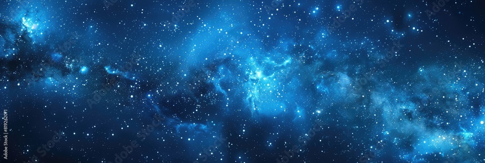 Blue Background With Stars. Space Galaxy Sky Night Star Star Galaxy Nebula Abstract Starry