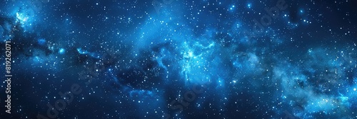 Blue Background With Stars. Space Galaxy Sky Night Star Star Galaxy Nebula Abstract Starry
