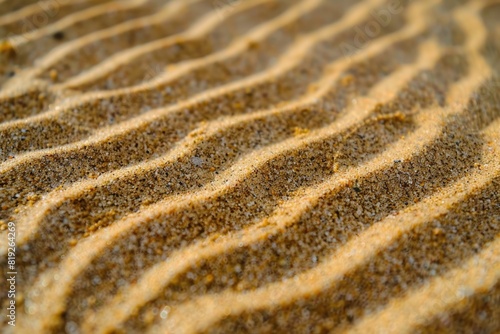 Britain. Close-Up Detail of British Sand Surface in South Shields, Tyne and Wear photo