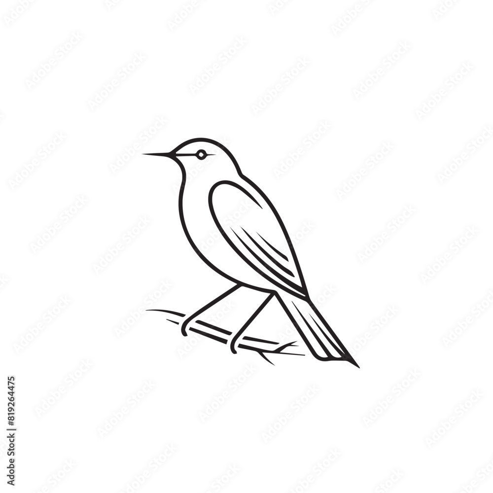 Cuckoo in cartoon, doodle style. Image for t-shirt, web, mobile apps and ui. Isolated 2d vector illustration in logo, icon, sketch style, Eps 10. AI Generative