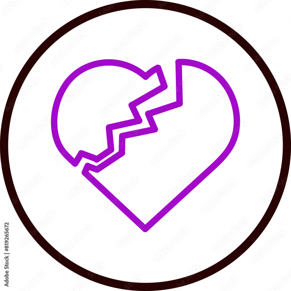 emoji Broken Heart Flat Icon Design emoji Broken Heart Flat Icon Design